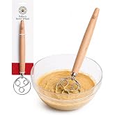 King Arthur Baking Company Baker&rsquo;s Batter Whisk, Triple-Loop, 18/8 Stainless Steel, For Gently Mixing Batters, Quick Breads, And Muffin Mixes