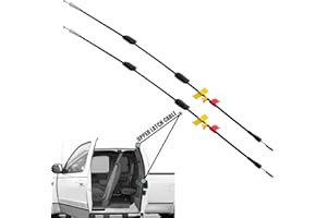 Unikpas Rear Door Upper Latch Cables compatible for Ford F150 1997-2003 F150 Heritage 2004 F250 1997-1999 Rear Left&Right Door Repair Cable kit (2 Pack)