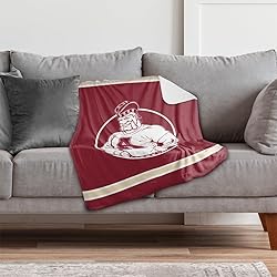 Alma College Scots Primary Logo Stripes Sherpa