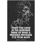 Marcus Aurelius Posters When You Arise In The Morning Motivational Wall Art Marcus Aurelius Quotes Stoic Quotes Philosophy Poster-gigapixel-scale-2x Poster for Room Aesthetic Posters 16x24inch(40