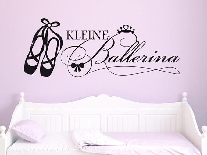 GRAZDesign Wanddeko Mädchenzimmer Kleine Ballerina - Kinderzimmer Deko