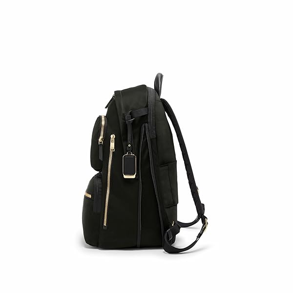 TUMI – VOYAGEUR MONTANA BACKPACK – STYLISH TRAVEL BACKPACK FOR WOMEN – FOR BUSINESS, WORK – FITS UP TO 16″ LAPTOPS – BLACK/GOLD