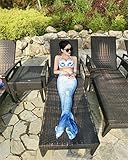 Kpblis174; Mermaid Tails Costume for Swimming,High Flexibility Blue Mermaid Swimsuit for Adults Includes Bikini (L)