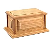 MAKEY'S Wood Urn,Bamboo Urns,Professional Urns for Human Ashes Adult,Cremation urns (Bamboo)