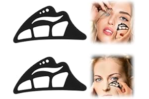 Lyreh 2pcs Eyeshadow Tool, Eye Makeup Tool Eye Shadow Liner Stencils Quick Easy Eyeliner Template Perfect Application for Wom