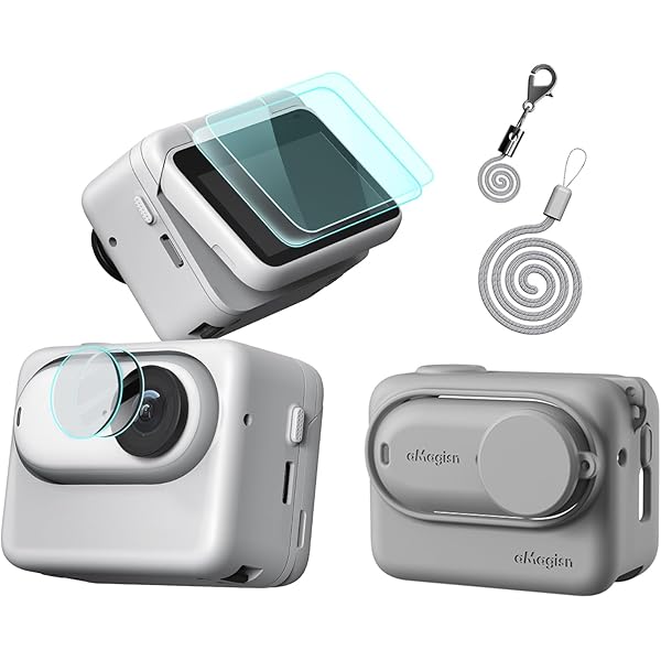 Bouchon D’objectif En Silicone Souple Pour Insta360 GO Ultra - Protection Anti-rayures Et Poussière - Blanc