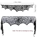 18 x 96 Inch Halloween Spider Web Decoration Valance Cobweb Mantel Fireplace Scarf Door Window Lace Spiderweb Mantle Scarf Runner Festive Party Supplies for Halloween Parties, Decor & Spooky Meals
