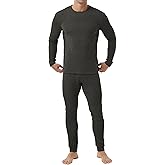 Askdeer Long Johns Thermal Underwear for Men Fleece Lined Heavyweight Thermal Base Layer Sets