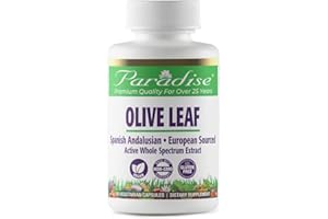 Paradise Herbs Olive Leaf Extract from Spanish Andalusian Olive Trees, Non GMO, Vegan, Gluten Free, 60 Vegetarian Capsules