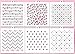 Cookie Stencil set Hearts, 6 pcs