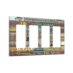 Fishing Inspirational Quote on Vintage Wooden Board