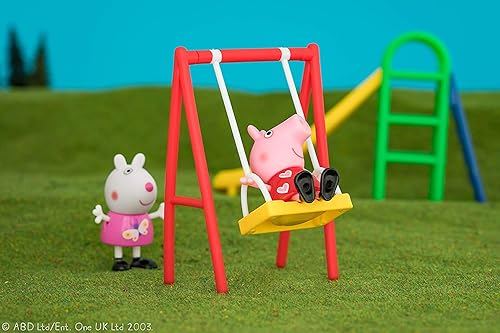 Peppa Pig Playground Fun Playset, Pieces Includes Peppa Suzy