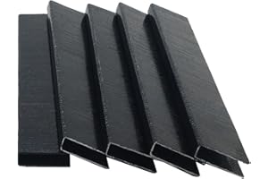 JOVANT 1/5" Narrow Crown Staples (5/8"), Galvanized Black Hardened 2460 Counts for Jovant Electric Stapler (one Kinds of Package Box)