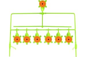 KNINE OUTDOORS 6 Pack Turtle Sign Air Gun Pellet BB Gun Rimfire Resetting Target, Rated for .22 .177 Caliber, 7 Targets