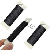 HAHIYO 26Gauge Black Metal Floral Wire - 3