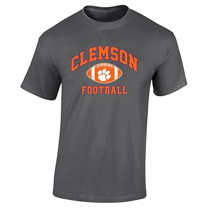 Elite Fan Shop Clemson Tigers Football Tshirt Power Charcoal