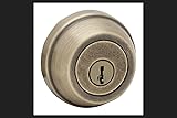 Kwikset Gatelatch Deadbolt Lock, Antique Brass