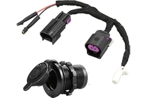 LEETUTA 860200632 12 Volt DC Power Outlet Kit for Ski-Doo REV-X REV-XS