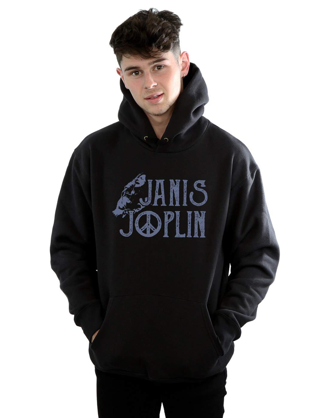 Janis Joplin Men's Type Logo Hoodie