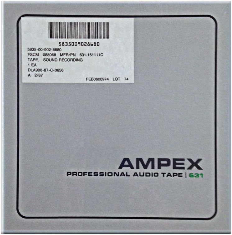 Ampex Professional Audio Tape 631 7 Inch Reel