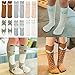 VWU 6 Pairs Baby Girls Boys Cartoon Knee High Stockings Tube Socks 1-3 Years