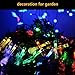 Syhonic 30 LED Solar String Light Waterproof 20ft Outdoor Water Drop Fairy Decor for Christmas, Halloween, Patio, Garden
