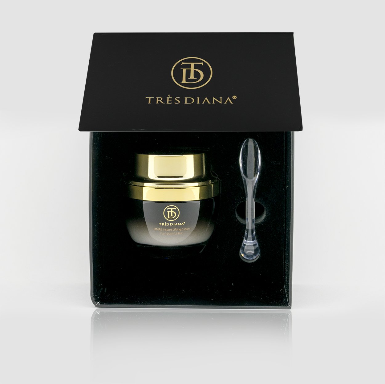 TRÈSDIANA DMAE Instant Lifting Cream - Premium Anti-Aging, Face and Neck, Moisturize, Perfect for Oily, Dry and Sensitive Skin, Natural Blend of Vitamin E, Caviar, Aloe, Green Tea Extract, 1.7 fl. oz