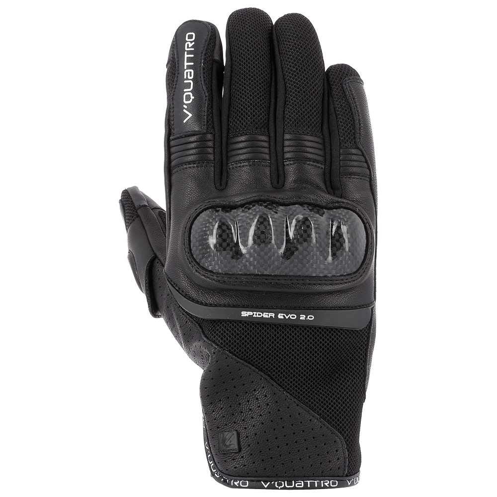 V Quattro Design Spider Evo 18 Men's Gloves, Black, Size 2XL