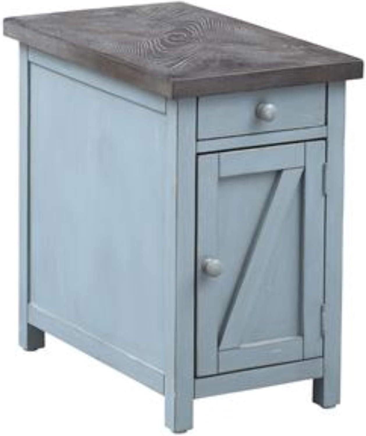 Amazon Com 1 Drawer Chair Side Cabinet In Blue Home Improvement