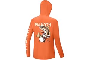 Palmyth Boys Fishing Shirt Youth Hoodie Sun Protection UPF 50+ Long Sleeve Hooded Shirts