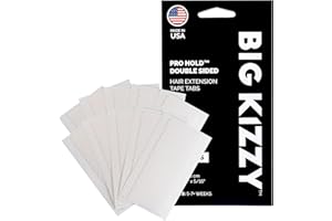 Big Kizzy Pro Hold Double Sided Replacement Tape Tabs for Hair Extensions - Strong Flexible Hold and Damage Free Tape in Hair