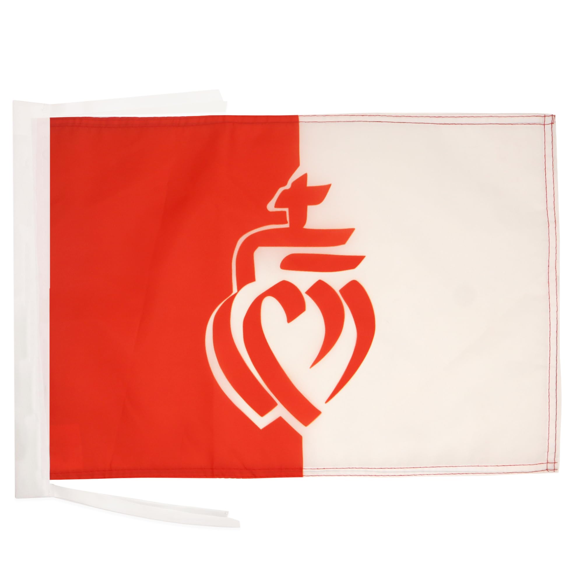 AZ FLAG - French Department of The Vendée Flag - 18'' x 12'' - 100% Polyester France - Vendée Small Banner with Two Cords - Fade Resistant - Vivid Colors - 18x12 in - 45x30 Cm