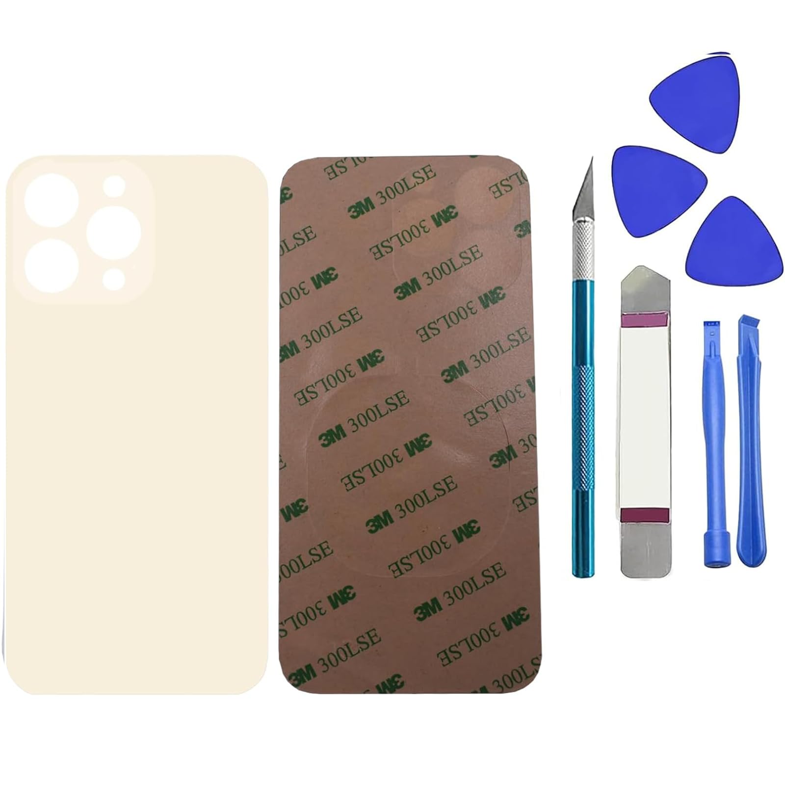 Dakexiong 13 Pro Rear Back Glass Replacement for iPhone 13 Pro with Repar Tool kit(Gold)