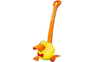Waddles the Waddle Duck - Baby to Toddler Push Toy with Quacking Sounds and Waddling Action, Walking Toy for 1-3 Year Olds, Great for 1 Year Old Learning to Walk - Yellow