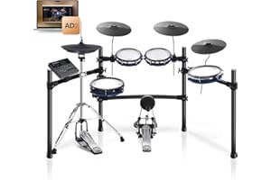 ACE-360 Electric Drum Set with 8'' Drum Pads, 3x12" Cymbals with Choke, 12" Independent Hi-hat, 5" Bass Drum, 52+ Drum Kits a