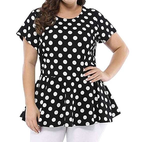 polka dot summer blouse