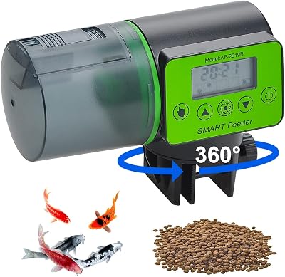 Podazz Automatic Aquarium Fish Feeder Moisture-Proof Timer Green