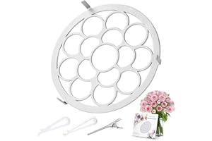 JAKY-GLOBAL Flower Arrangement Holder 3in Floral Grid Flower Frog Arranging Tool Wire Arranger Twist for Vase Floral Ikebana Stems Holder Bouquets Plant Fixation(3in Silver)