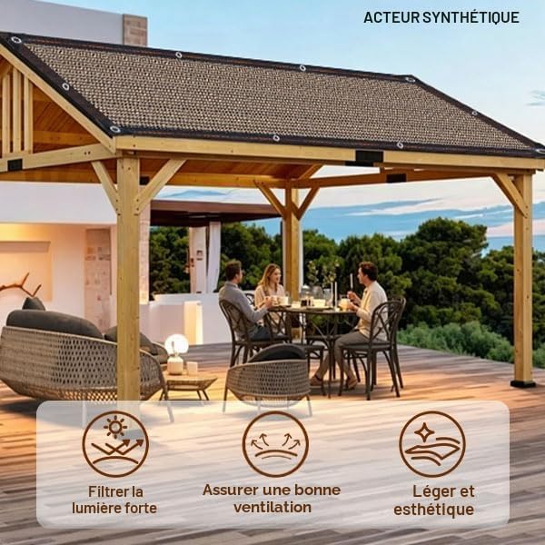 Sun Shade Net Sun Protection Net Shade Cloth | 80% UV Shade for Outdoor Patio / Balcony / Pergola / Greenhouse / Garden / Vegetable Garden