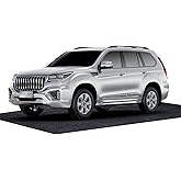 JNYONG 17 X 7.9 Ft Garage Floor Mat,Oil Spill Mat,Oil Absorbent Pads,Rubber Mat Garage Floor,Reusable, Waterproof Backing Come with Double Sided Tape