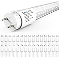 Sunco 30 Pack T8 LED Tubes 4FT Replacement for Fluorescent Bypass Ballast or Plug and Play 20W 2400 LM 5000K Daylight Ballast Compatible Single Ended or Double Ended Hybrid Type A+B Clear Lens ETL