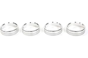 Keptrim for F150 Air Conditioner Switch AC VOL Knob Ring Button Trim for Ford F150 XLT 2015 2016 2017 2018 2019, Silver Aluminum, 4pcs (Not for 2021 2022)