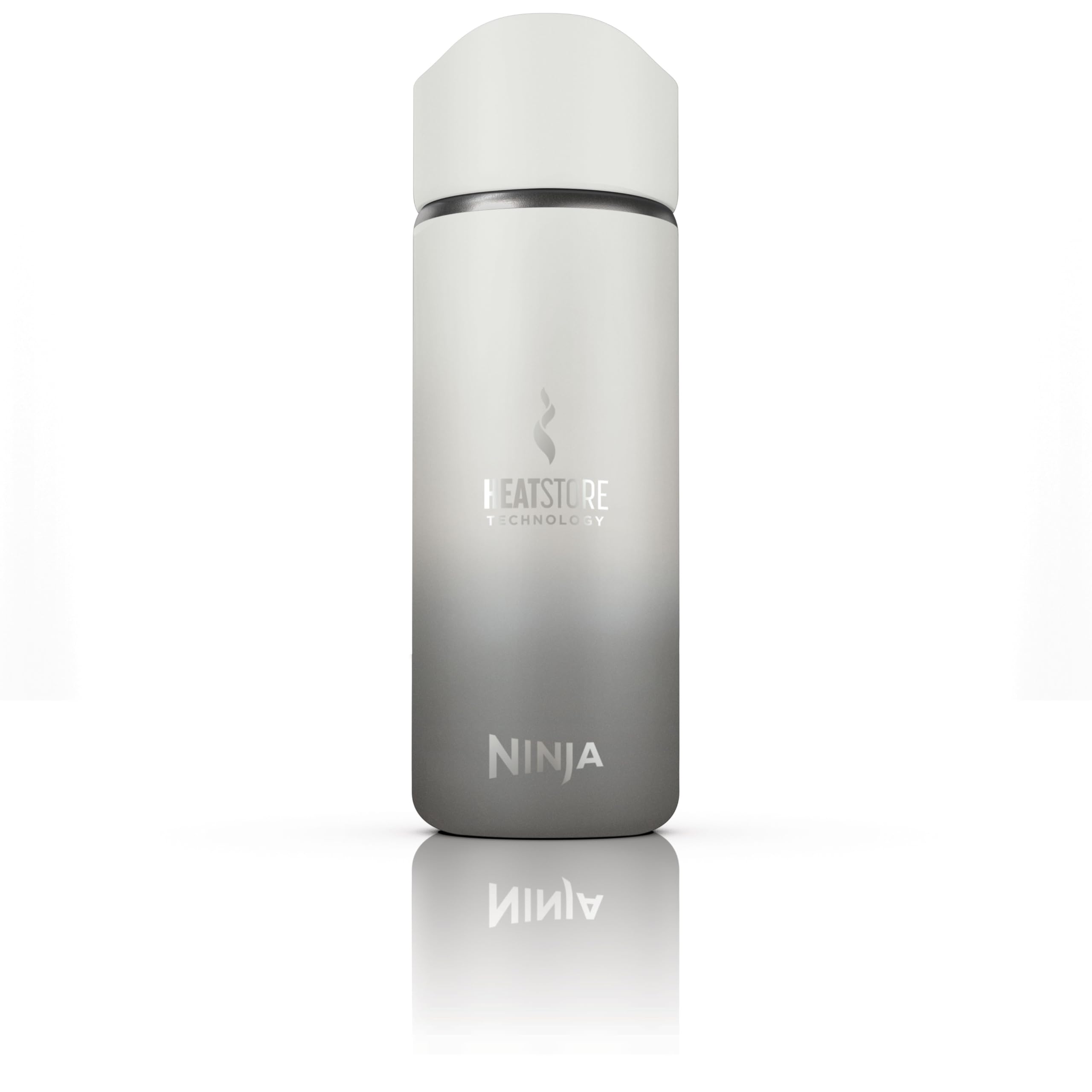 Ninja 400 ml Sip Perfect Hot Drinks Travel Flask, Made BPA-Free, Dishwasher Safe, Insulated Bottle, White, DW1603EUUKWH