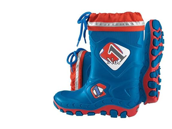 Flash Lite Gummistiefel Kinderstiefel Regenstiefel mit Cordelzug Wasserdicht