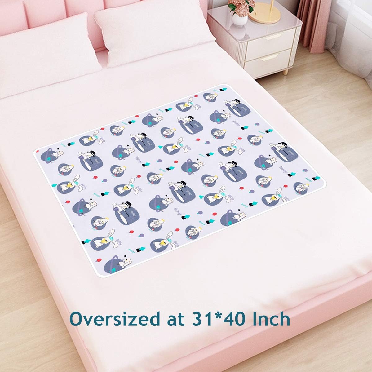 ROCCED Baby Bed Pad Waterproof Washable Reusable 31"x40" Large Toddler Mattress Protector Incontinence Pads Sheet Cover Underpads for Kids Adults and Pets Potty Training Mat: Home & Kitchen
