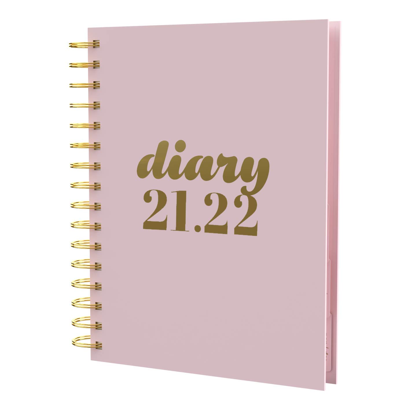Collins Scandi A5 Day To Page 2021/22 Mid Year Diary - Pink