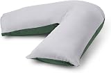 C Stores Large V Pillow 2 Tone Green Grey Cover Orthopaedic Support view 2