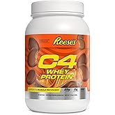 Cellucor C4 Whey Protein Powder, Reese's Peanut Butter & Chocolate - 25g Protein, 0g Added Sugar, 140 Calories Per Serving, Supports Muscle Recovery, 28 Servings, Premium Whey for Post-Workout