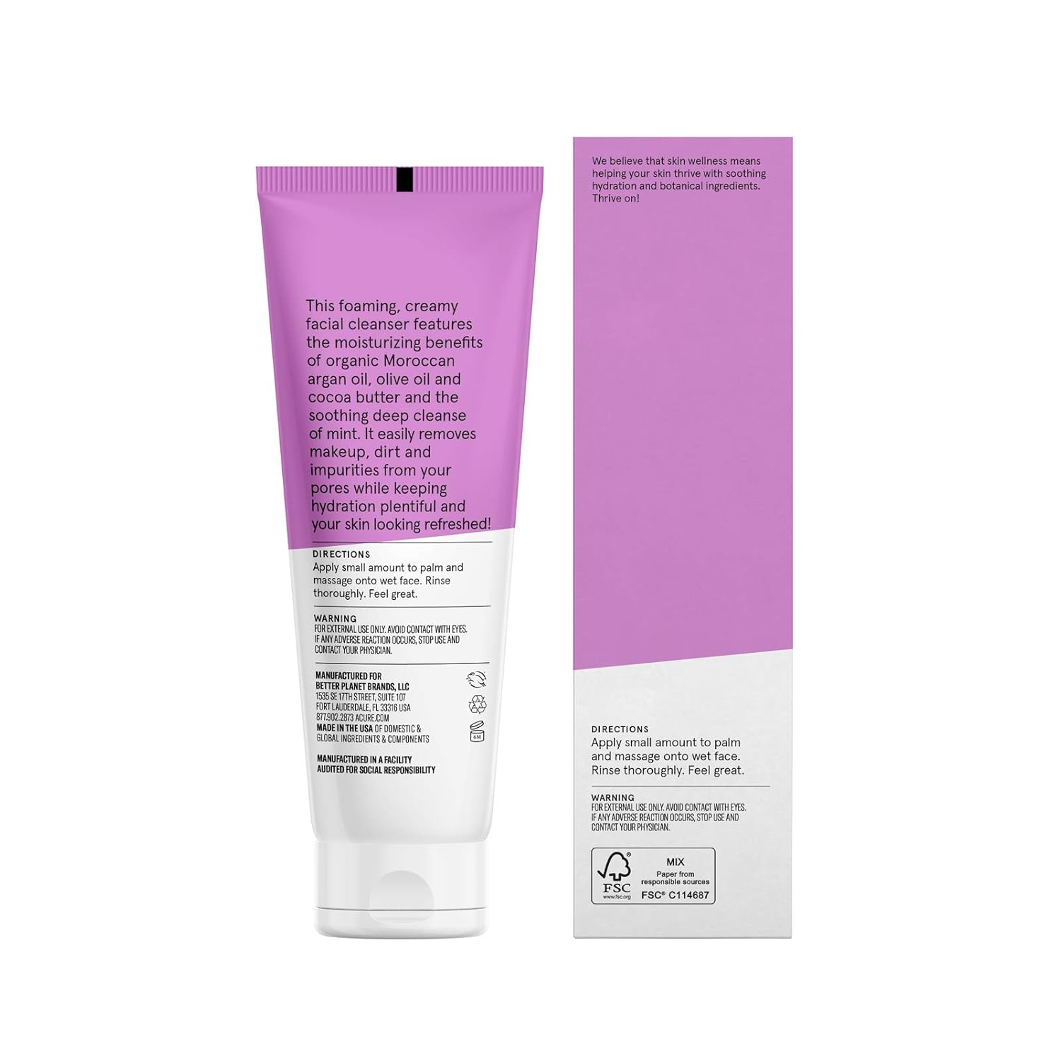 acure face wash uses