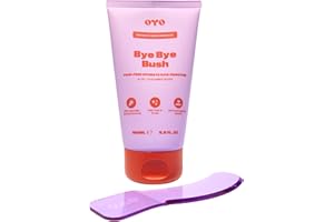 Bye Bye Bush by OYO – Hair Removal Cream for Women Private Area, Bikini Line, Inner Thighs & Armpits, Sensitive Skin Formula, 65% Naturally Derived, Fast Acting Aloe Cucumber – 5 fl oz